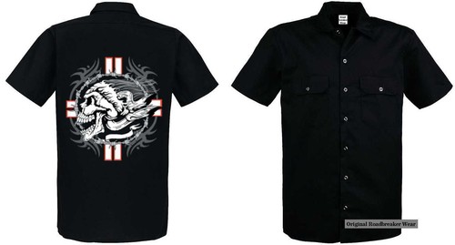 Travailleur haut noir motard - haut,